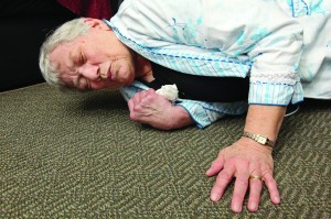 Elderly Senior Home Care Woman Fall